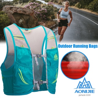 aonijie unisex cross-country mochila running chaleco bolsa ajustable nylon al aire libre bolsas de running