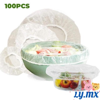 LY 100Pcs Bowl cubierta de herramientas de cocina de almacenamiento de alimentos cubre Saran Wrap mantener tapas frescas Universal reutilizable sello cuencos de placa elástica cubre tapa de silicona (1)