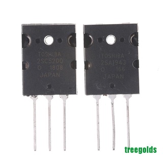 Treegolds 1 par 2Sa1943 & 2Sc5200 Pnp Transistor de potencia