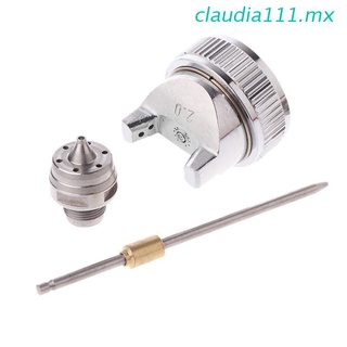 claudia111 2.0mm Nozzle Kit Set Replacement Part For HVLP Spray Gun H-827 Han Pneumatic Ejection Paint