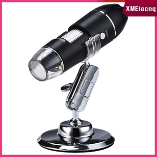 [XMEFECNQ] Microscopio Digital porttil 3 en 1 50X a 1600X, cmara endoscpica de aumento 8 LED con soporte