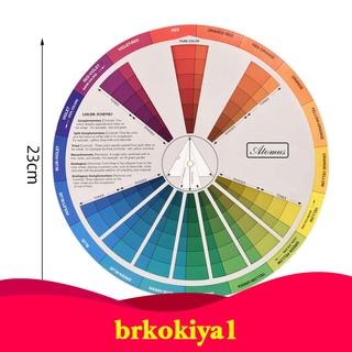 1Pcs rueda de Color, pintura mezcla guía de aprendizaje clase de arte herramienta de enseñanza para la combinación de maquillaje tabla de Color guía mixta