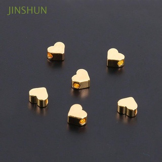 CHARMS jinshun moda colgantes color oro joyería hacer encantos espaciador cuentas 5 mm forma de corazón pendientes pulsera accesorios de cobre diy fabricación/multicolor
