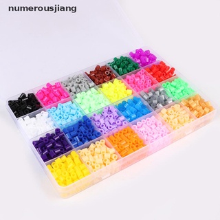 Numerousjiang 24 Colors 5mm Hama Beads Toy Fuse Bead for Kids DIY Handmaking 3D Toys MX