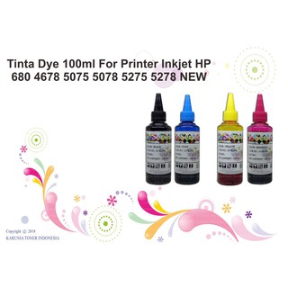 100Ml tinte de inyección de tinta para HP 680 4678 5075 5078 5275 5278 nueva impresora de tinta