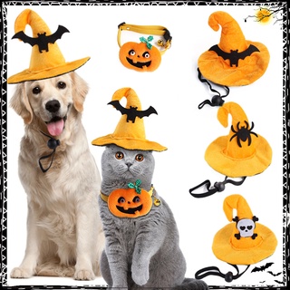 lindo sombrero de mascota gorra gato tocado halloween cotume collar de perro (1)