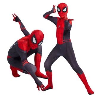 peter parker adulto niños spider man lejos de casa cos disfraz spiderman mono de halloween fiesta cosplay (6)