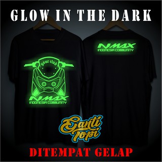 Camiseta nmax - serigrafía brilla en la oscuridad (luz en la oscuridad)