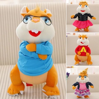 Chipmunk Plush Doll 25cm Cartoon Figure Toy Movie Stuffed Doll Animated Decoration Gift for Kids Fans