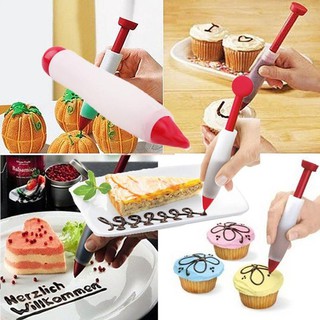 bolígrafo de silicón para pasteles/galletas/crema/herramientas de jeringa para decoración de chocolate