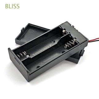 BLISS Alta calidad Caja de bateria Batería 2 ranuras Cajas de|de baterías Interruptor encendido / apagado 2X Negro Con pasador duro Caja de|abdominales Soporte de la batería/Multicolor