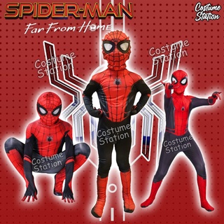 Spiderman lejos de casa disfraz de superhéroe/Marvel traje niños - S