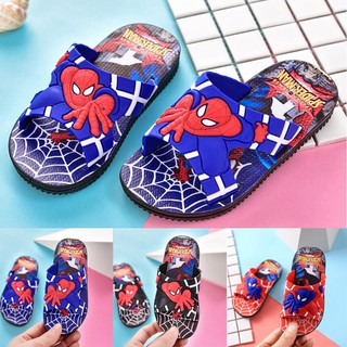 De dibujos animados Spiderman niños niños verano Casual zapatos de playa Flip Flop zapatilla
