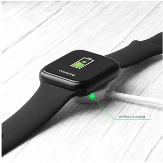Smartwatch P90, reloj inteligente táctil completo para mujer, resistente al agua, IP68, frecuencia cardíaca, presión arterial, cargador inalámbrico para Android IOS