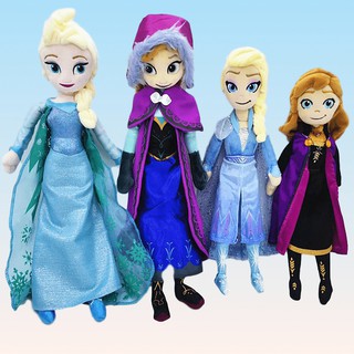 <disponible> 40 cm 50 cm disney frozen 2 juguetes de peluche princesa elsa anna muñeco de nieve olaf juguete suave niña regalo de cumpleaños