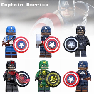 Marvel Avengers Endgame capitán américa serie Lego minifiguras de construcción bloques de construcción juguetes regalos para niños