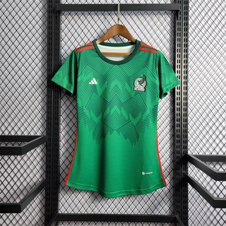 2022 Mexico Mujer México Nation Team Home I Camiseta De Fútbol Verde