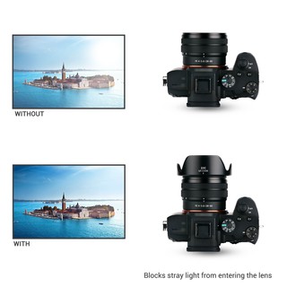JJC capucha Reversible de la lente para Sony A6000 A6100 A6300 A6400 A6500 + Sony E PZ 16-50 mm Kit de lente y Sony A7C + Sony FE 28-60mm Kit de lente (3)
