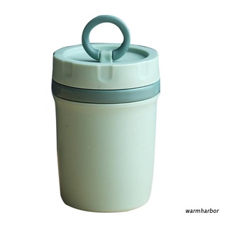 THERMOS warmharbor 300ml botella de agua de plástico portátil termo de doble capa sellada sopa de leche café taza de desayuno recipiente de alimentos