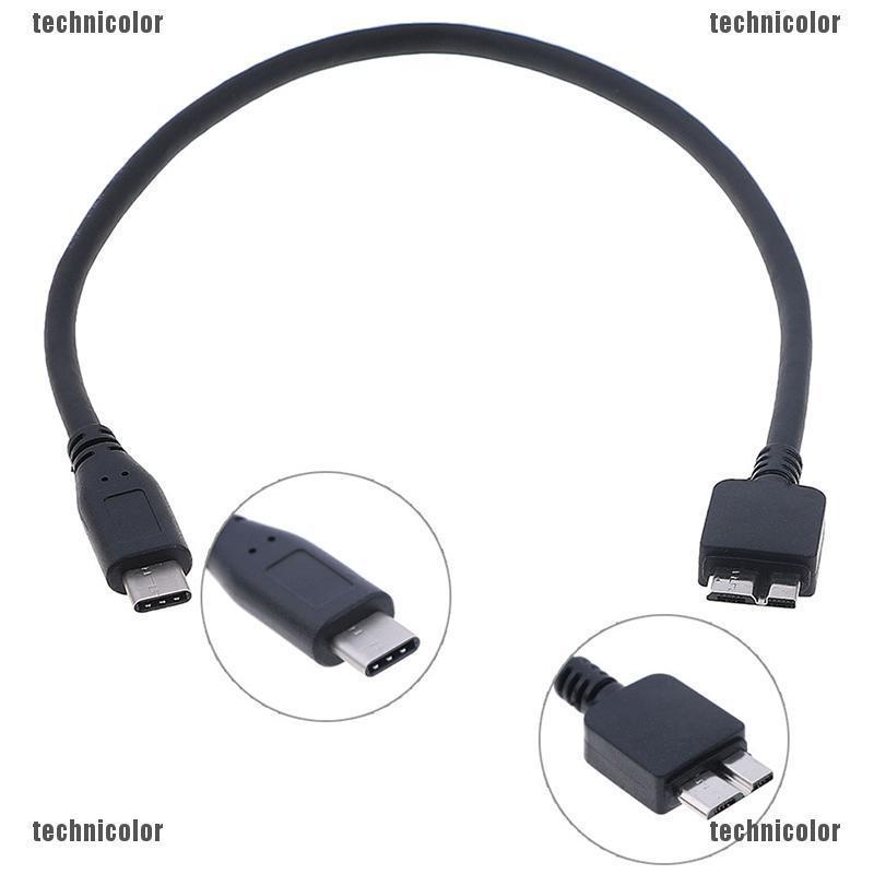 [stock De día] ❤♣ Cable usb c a micro usb tipo c a micro b cable para disco duro hdd 30cm nuevo
