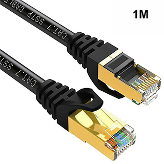moamegift cat 7 u/ftp chapado en oro blindado 10gbps ethernet rj45 cable de conexión de red (9)