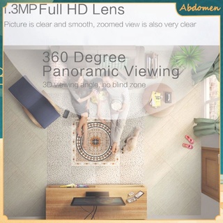 960p wifi panoramic cámara bombilla 360 grados ojo de pez inalámbrica seguridad hogar video vigilancia versión de dos vías audio abdomen (1)