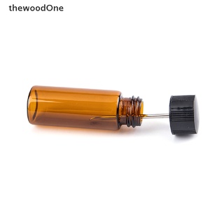[thewoodone] botella de vidrio snuff botella pastilla sniffer botella con cuchara de metal caja de medicina.