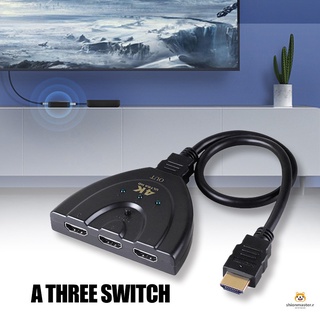 3 puertos HDMI interruptor divisor Cable 4K*2K 2160P Multi conmutador HUB para LCD HDTV PS Xbox