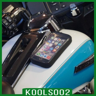 [KOOLSOO2] bolsa de tanque magnético de gran tamaño negro Super Cool motocicleta Sportbike, GPS teléfono impermeable titular caso, ideal para la navegación de motociclismo (1)