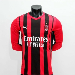 Ac Milan Home camiseta de fútbol para hombre LS 2021/2022 nuevo - temporada