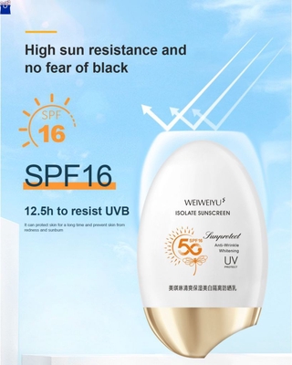 descuento protector solar crema base cuidado de la piel para cuerpo y cara protector solar duradero antiadherente agua cara protector solar