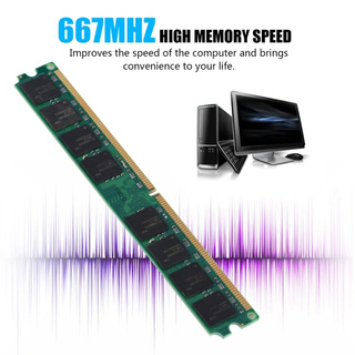 Tarjeta de módulo de memoria Ram de 2GB DDR2 667MHz PC2-5300 PC 240Pin para Intel/ AMD