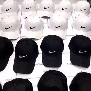 [same day shipping spot ing] _ clásico NIKE gancho sombrero negro y blanco deportes al aire libre gorra de béisbol masculino y coreano femenino moda visera gorra