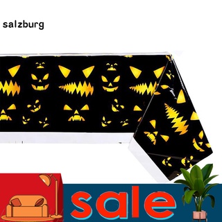 <salzburg> cubierta ligera de tela de mesa de sangre huellas de mano fantasma halloween mantel desechable fantasma para fiesta temática