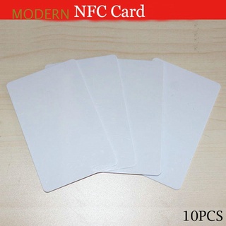 MODERN 10pcs Simka y accesorios Ntag215 Portable Identificador de radiofrecuencia Tarjeta NFC Barato Tipo de no contacto Alta Control de acceso Impermeable Tags NFC
