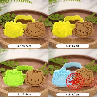 kt gato mini molde de galletas de dibujos animados hogar 3d estéreo prensado herramienta de hornear galletas diy cookie n9p3