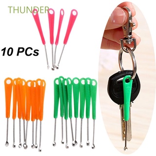THUNDER Mini Ear Wax Removal Tools Health Care Ear Spoon Earwax Cleaner Portable Ear Care Earpick Curette For Adult Ear Cleaning Tools/Multicolor