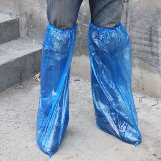 2022 1 Par De Fundas Desechables Para Zapatos , Botas De Lluvia Azul Y Para Plástico , Abrigos Transparentes Impermeables Y Antideslizantes Mujer Y Hombre , Días