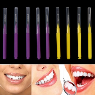 chitengyesuper 10pcs hilo dental higiene oral hilo dental plástico interdental cepillo palillo de dientes cgs