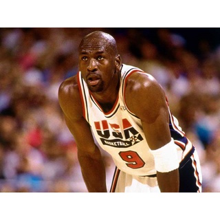 Auténtico Equipo Jersey USA 1992 Michael Jordan E7FH
