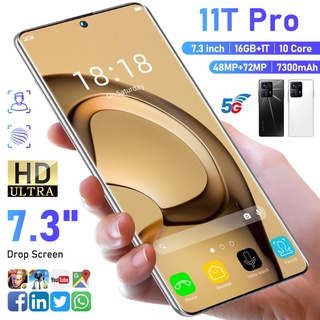 11T Pro Real Perforación 7.2 Pulgadas Pantalla Grande 8 + 256G Android Smartphone