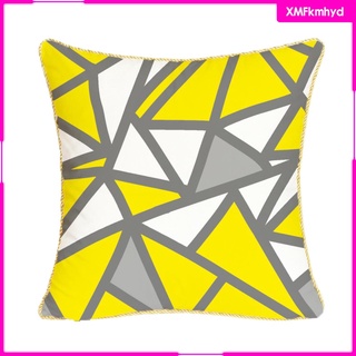 [XMFKMHYD] Geometric Decorative Throw Pillow Covers Cotton Linen Square Cushion Covers Outdoor Couch Sofa Home Pillow Covers 18x18