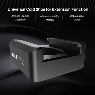 Uurig R053 Base De montaje De Metal Universal De zapato frío Para instalar Luz De relleno De micrófono De cámara accesorios (8)