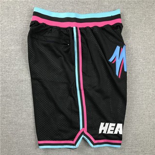 NBA Shorts Miami Heat Sports shorts black Pocket version (4)