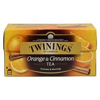 Te Negro Naranja Canela Twinings paquete 25 sobres