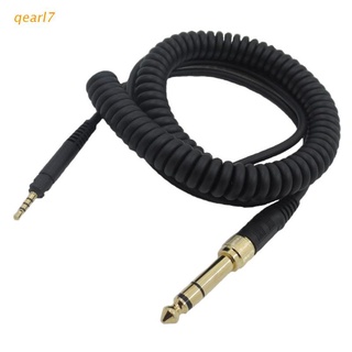qearl7 2021 nuevo reemplazo de auriculares de resorte cable de cable de línea para sennheiser- hd518 hd558 hd598 hd559 hd579 hd599 cable de audio para portátil