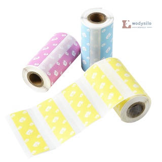 W&S Poooli 3 rollos de Color de etiqueta térmica de papel adhesivo fuerte sin BPA 57x30mm/2.24x1.18in para Poooli L1/L2/L2 Pro/L3/L5/L5S impresora térmica (1)