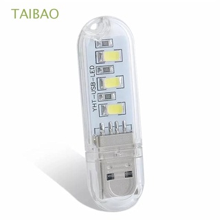 TAIBAO portátil USB LED luces para banco del poder de lectura libro de la lámpara USB luz de noche portátil Mini USB luz blanca cálida 5V energía SMD 5630 5730 libro luz/Multicolor