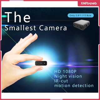 [XMFBQNEB] XD Mini niñera pequeña espía HD 1080P cámara encubierta videocámara visión nocturna detección de movimiento para casa oficina coche seguridad (4)