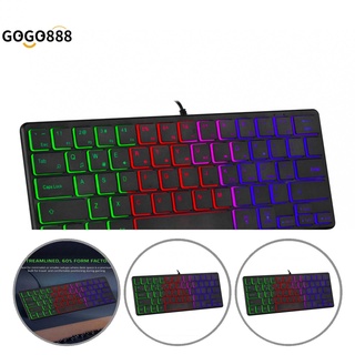 gogo888 teclado ligero de ordenador de 64 teclas teclado para juegos de ordenador amplia compatibilidad para ordenador portátil